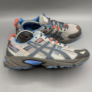Asics Gel Venture 5 Women's Gray Blue Trail Running Shoes Size 10